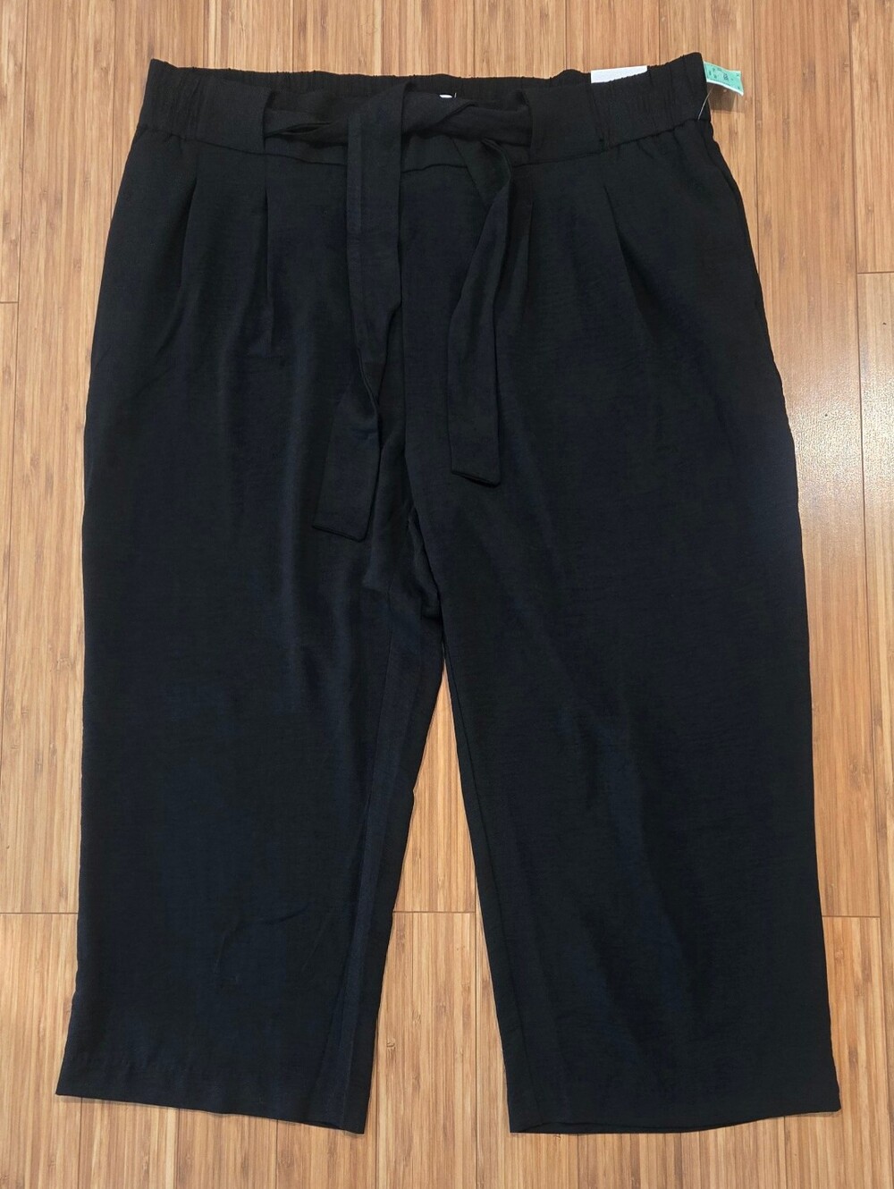 NWT C By One Black Drawstring Trousers